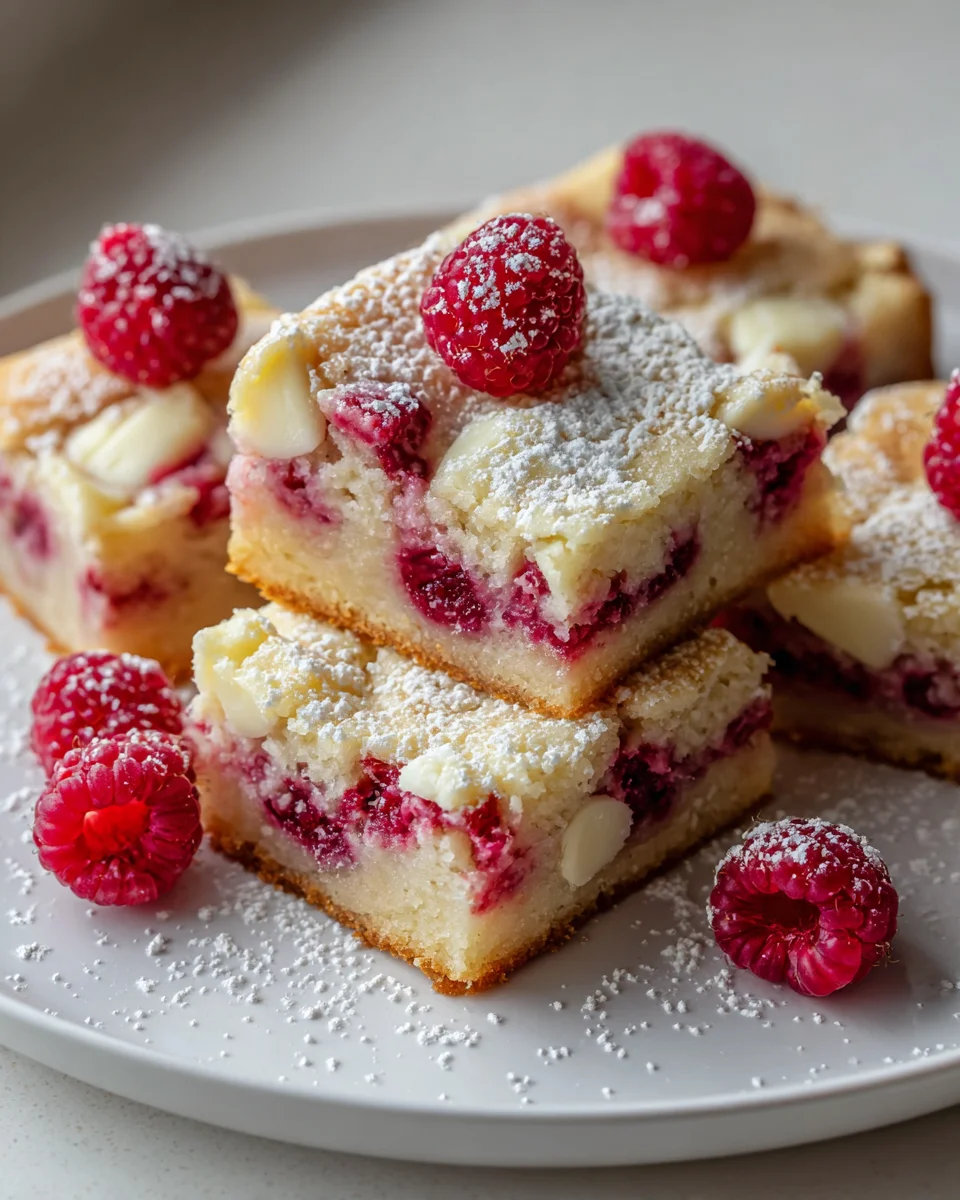 Easy Raspberry White Chocolate Cookie Bars: Sweet Treat