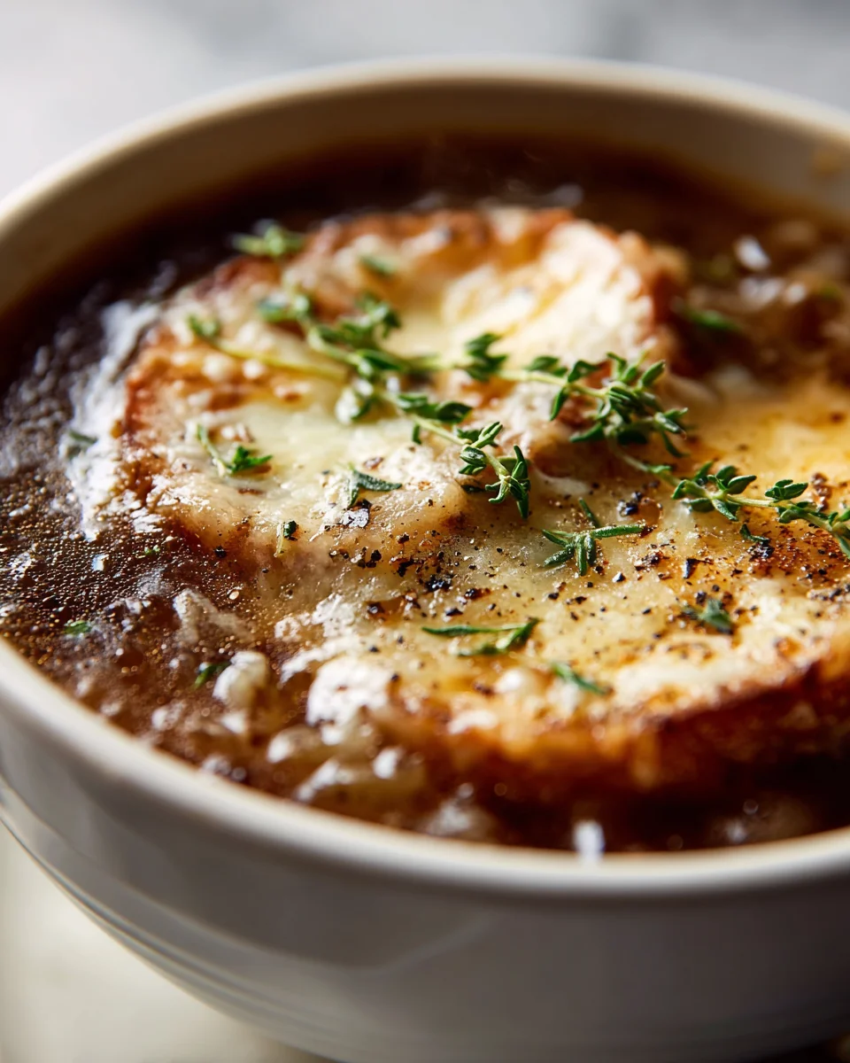 Deep Flavor Slow Cooker French Onion Soup, Easy Recipe