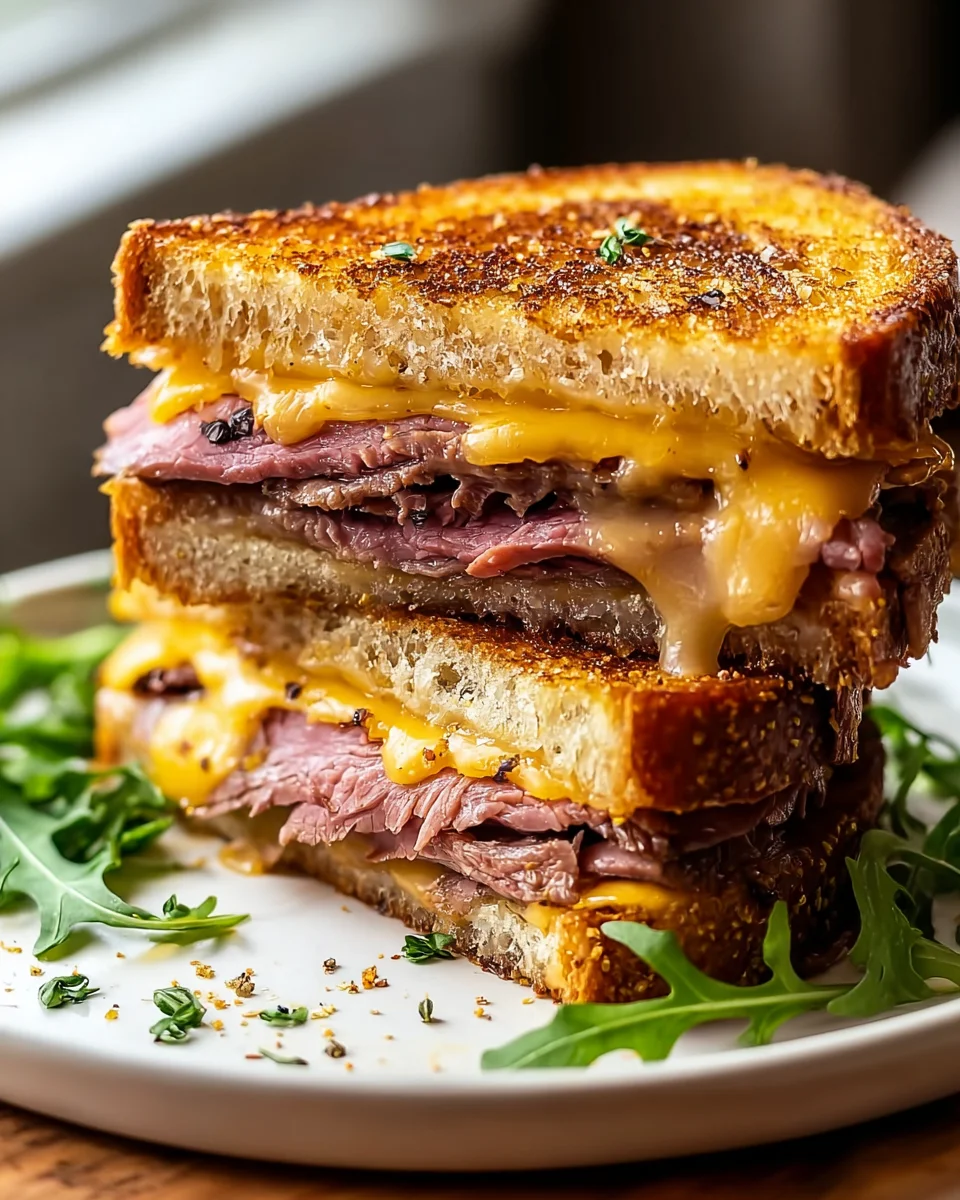 Ultimate Roast Beef Cheddar Melt Sandwich Recipe You’ll Love