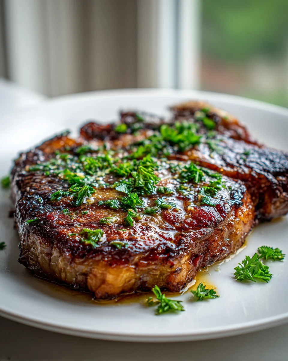 Garlic Butter Cast Iron Ribeye Steak: Juicy & Flavorful Recipe