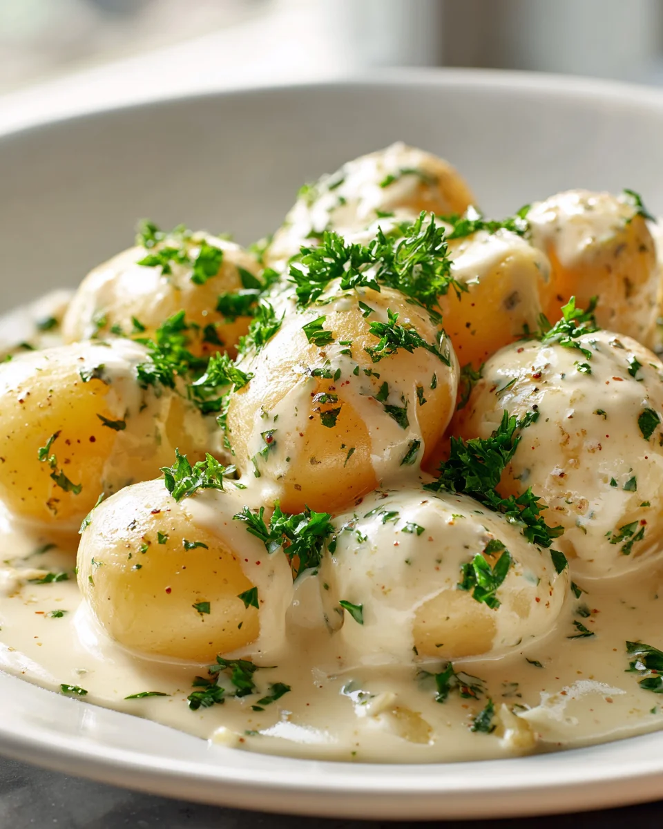 Creamy Garlic Baby Potatoes - Your New Favorite Side!