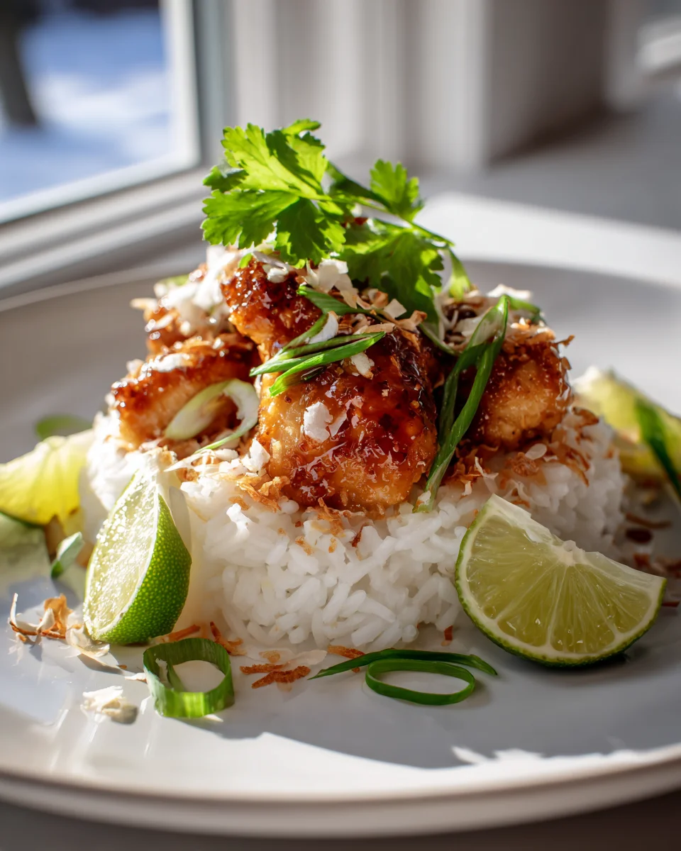 Spicy Maple Chicken & Coconut Rice: A Flavorful Feast
