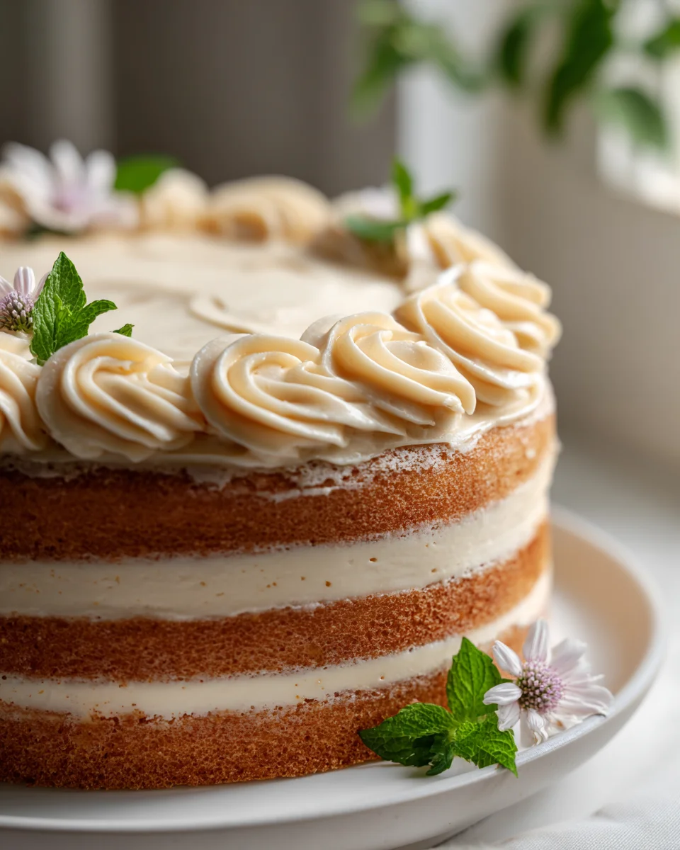 Best Ever Vanilla Bean Birthday Cake with Buttercream Frosting