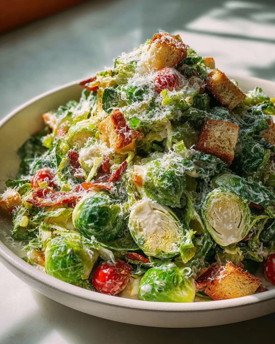 Delicious Brussels Sprouts Caesar Salad Recipe You’ll Love!