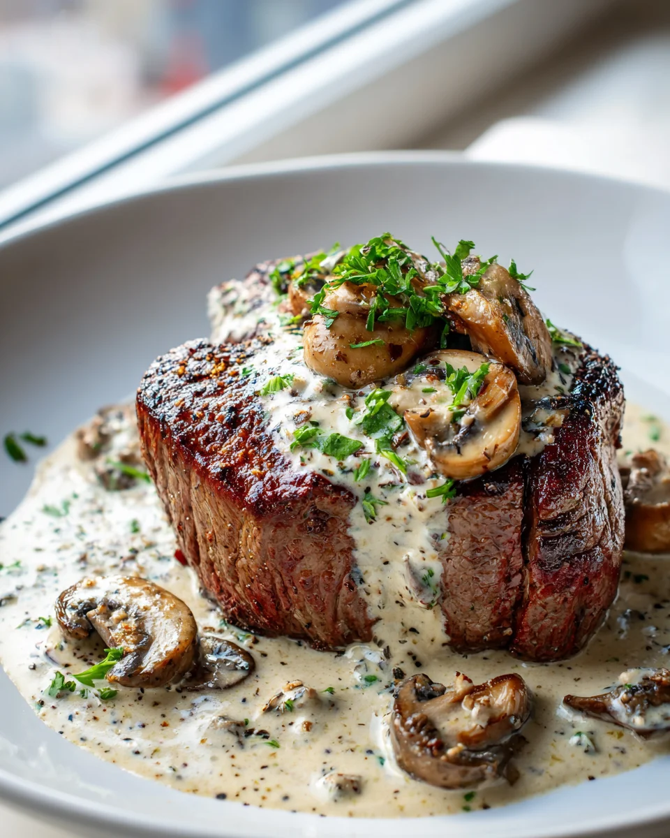 Melt-in-Your-Mouth Beef Tenderloin with Creamy Mushroom Sauce