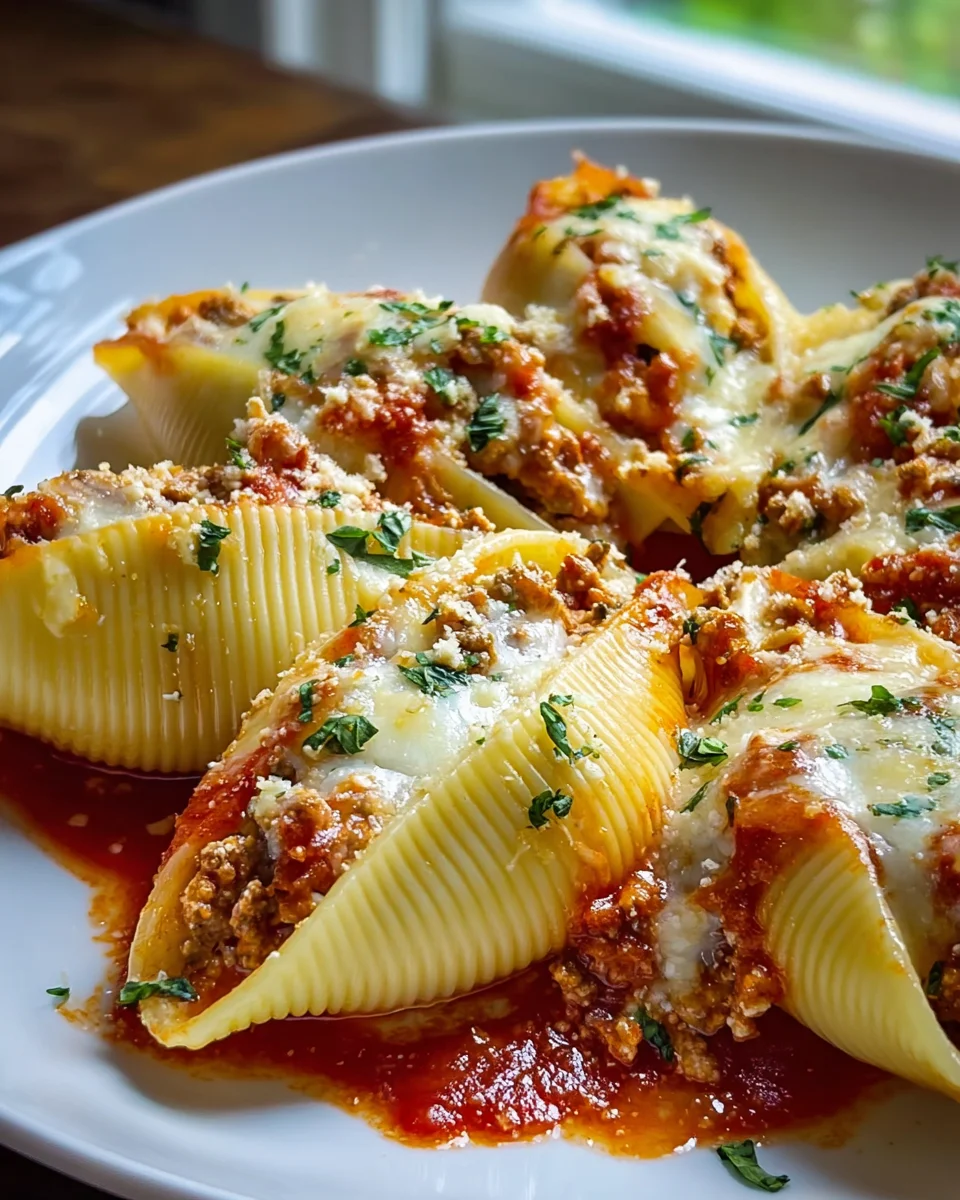 Creamy Beef Stuffed Shells Recipe with Ricotta Filling