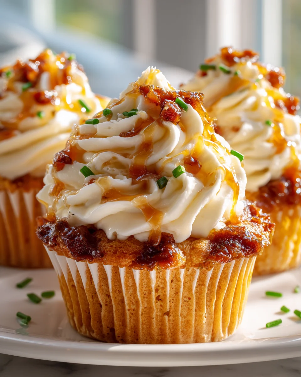 Maple Beef Bacon Breakfast Cupcakes - Sweet & Savory!