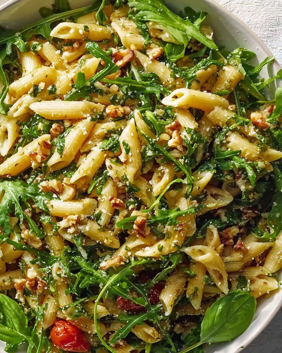 Zesty Lemon Arugula Pasta Salad: Refreshing & Flavorful Dish