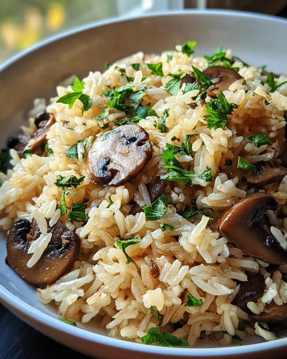 Easy Garlic Mushroom Rice Pilaf Recipe That Impresses Everyone