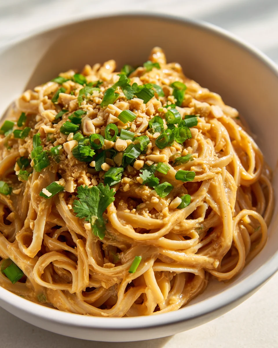 Best Sticky Peanut Butter Noodles - Creamy & Simple Recipe