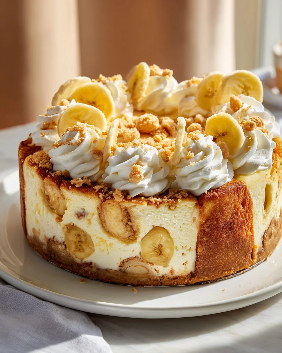 Best Southern Banana Pudding Cheesecake Dump Cake