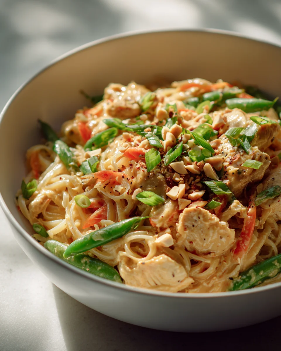 Peanut Chicken Noodle Meal Prep: High-Protein & Easy!