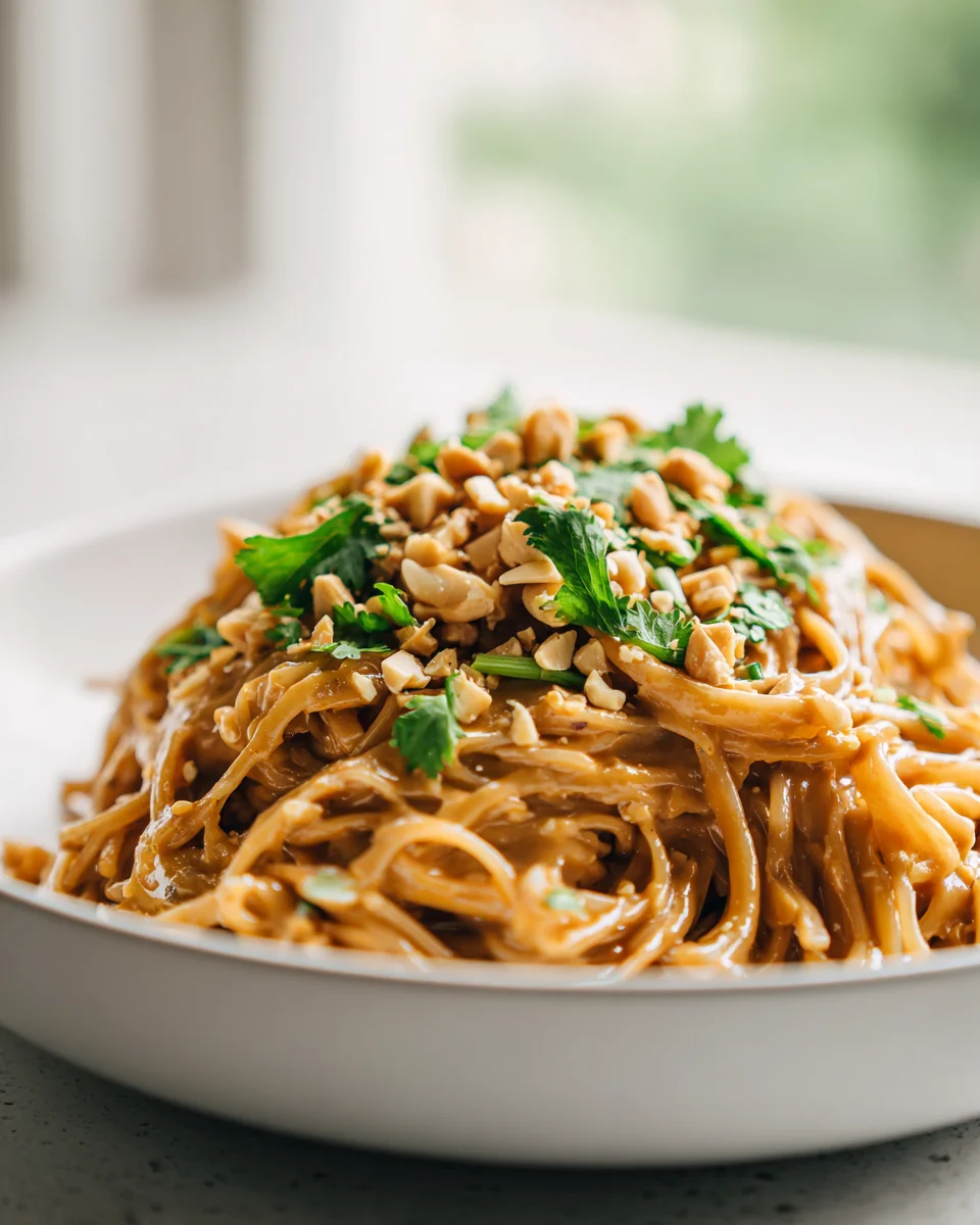 Best Sticky Peanut Butter Noodles - Creamy & Simple Recipe