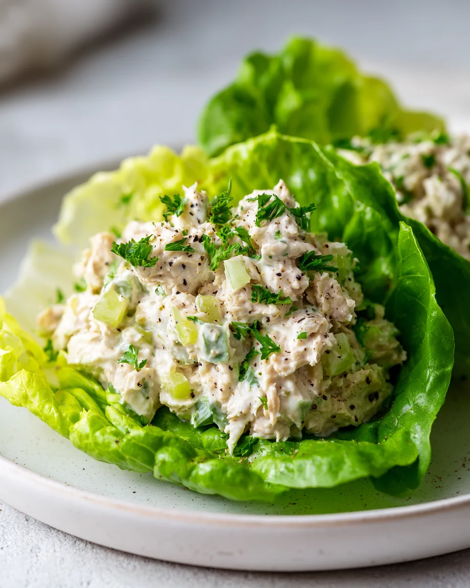 Delicious Tuna Salad Lettuce Wraps for a Healthy Meal!