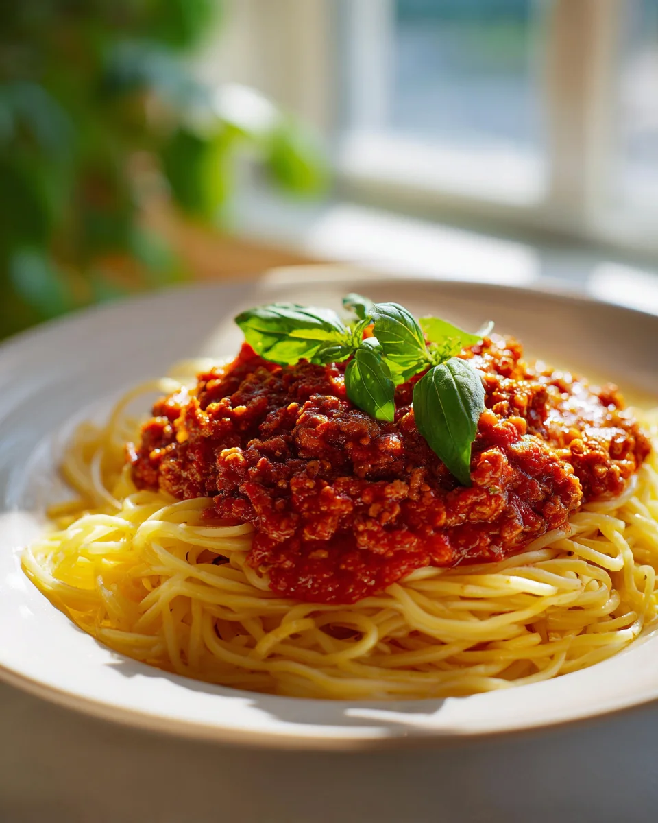 Classic Spaghetti & Rich Beef Tomato Sauce Recipe