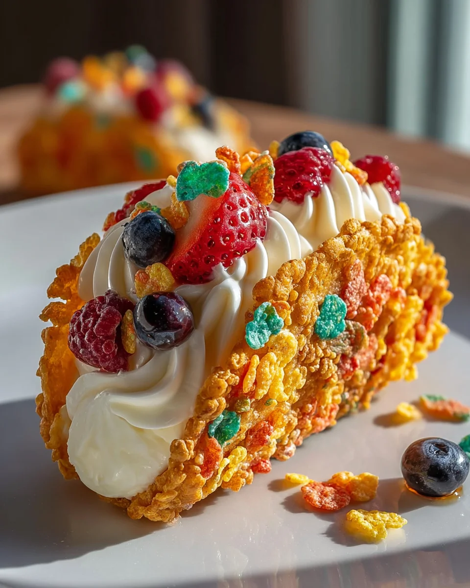 Fruity Pebbles Cheesecake Tacos: A Fun Dessert Recipe!