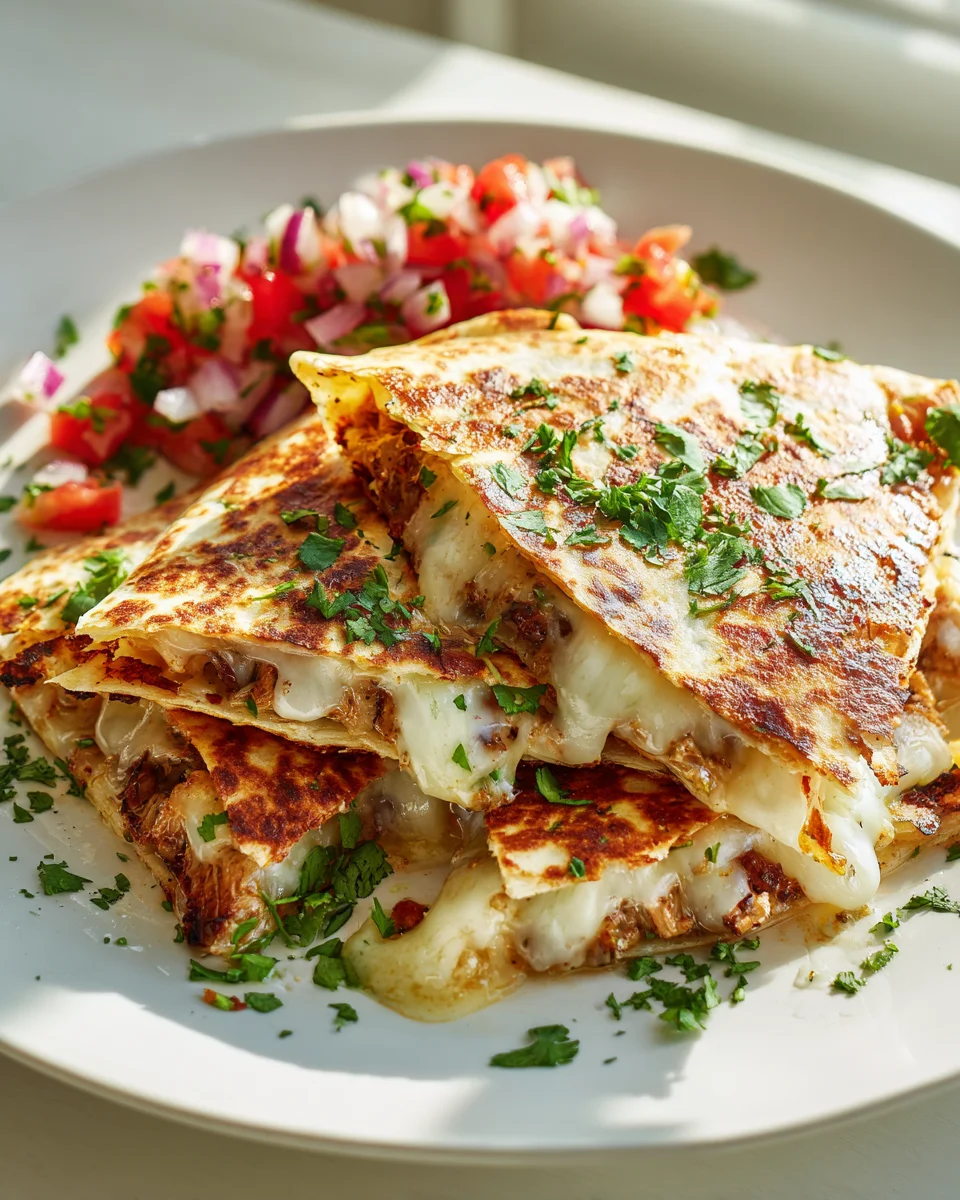 Delicious Chicken Kofta Quesadillas with Cheesy Goodness