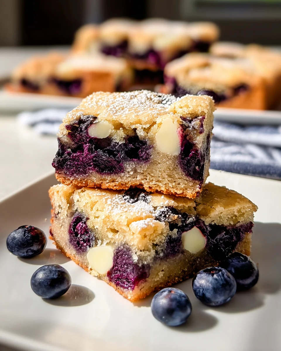 Blueberry Blondies