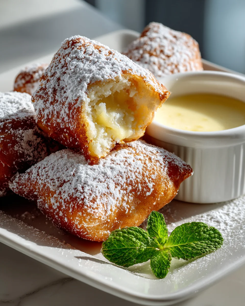 Heavenly New Orleans Beignets with Creamy Custard