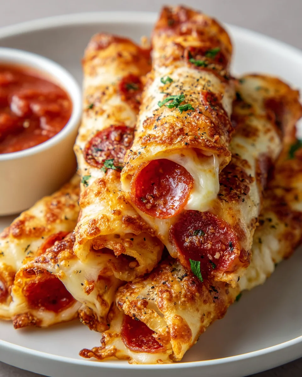 Keto Beef Pepperoni Cheese Roll-Ups