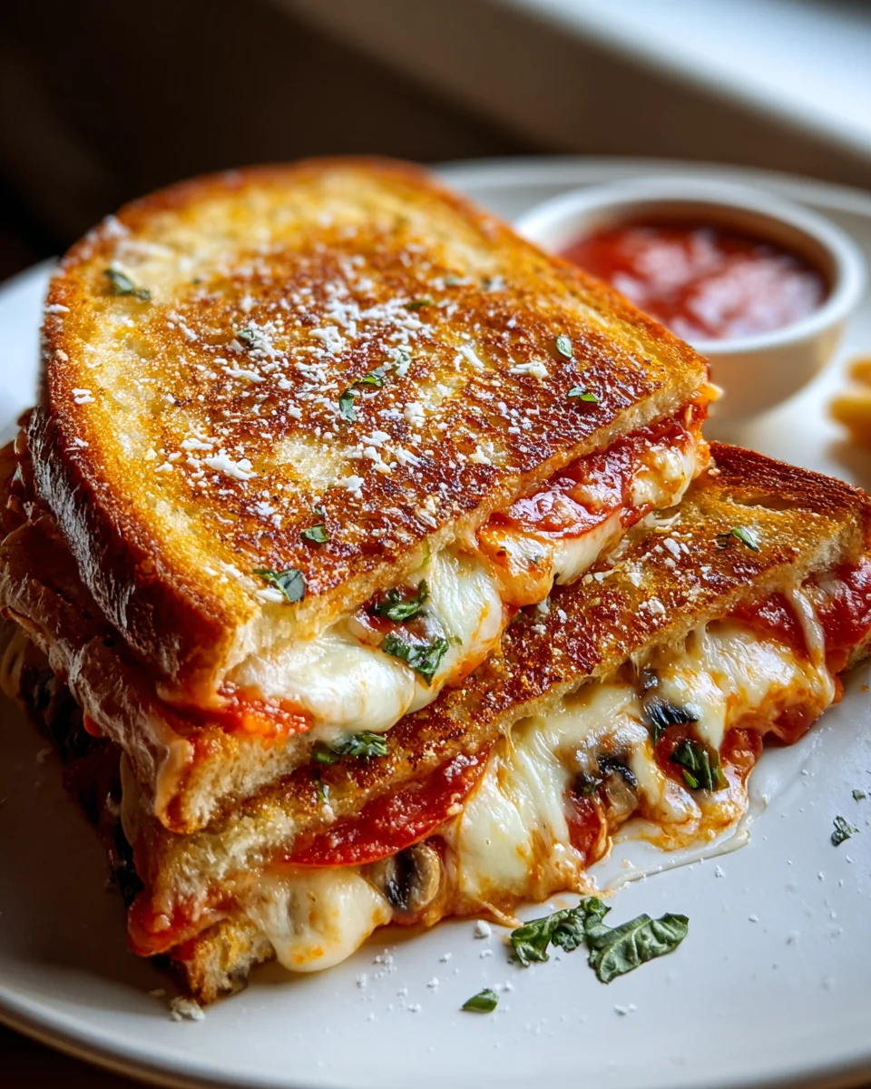 Delicious Pizza Grilled Cheese Recipe for Cheesy Lovers