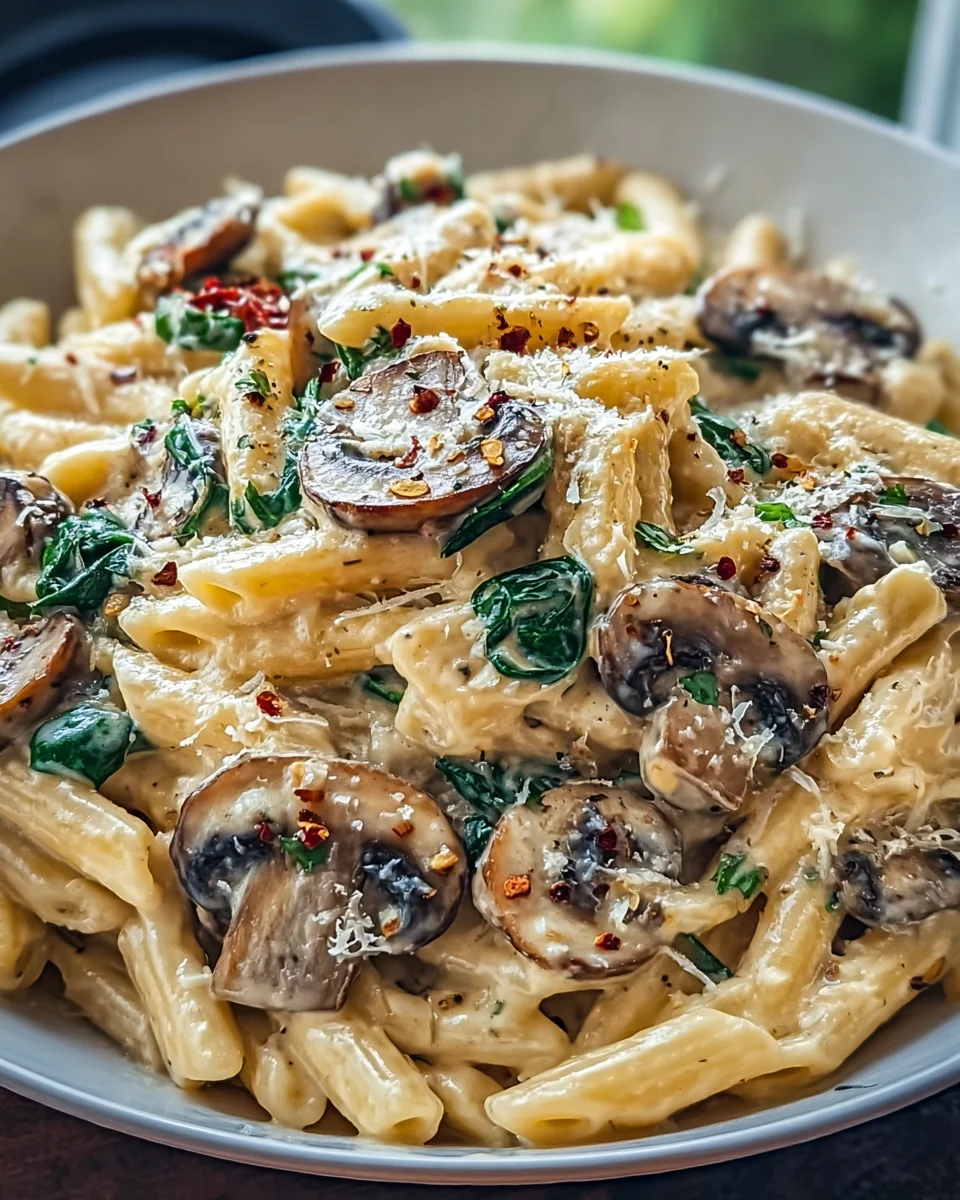Creamy Tuscan Mushroom Pasta Skillet - A Flavorful Delight