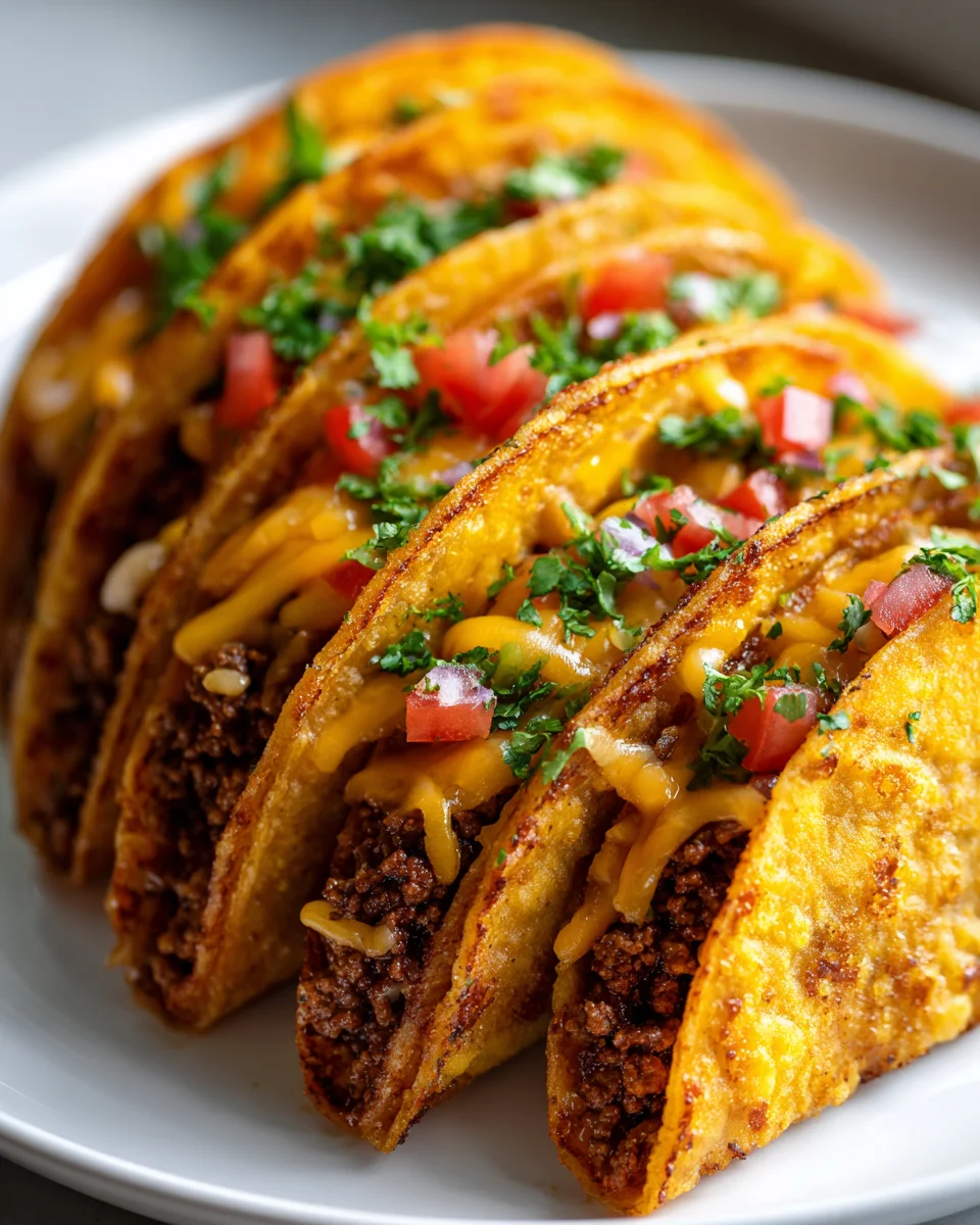 Crispy Beef Blackstone Smash Taco Recipe with Cheese Delight