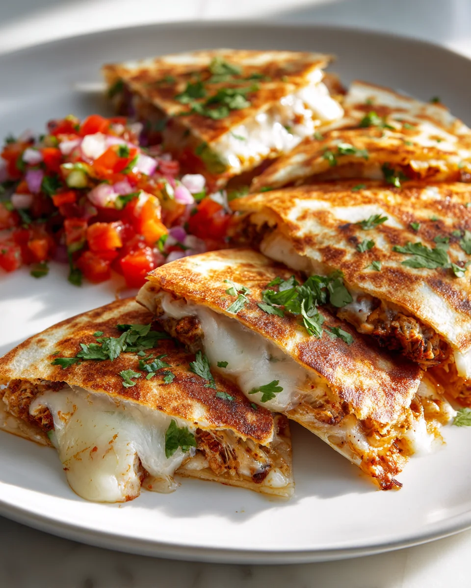 Delicious Chicken Kofta Quesadillas with Cheesy Goodness