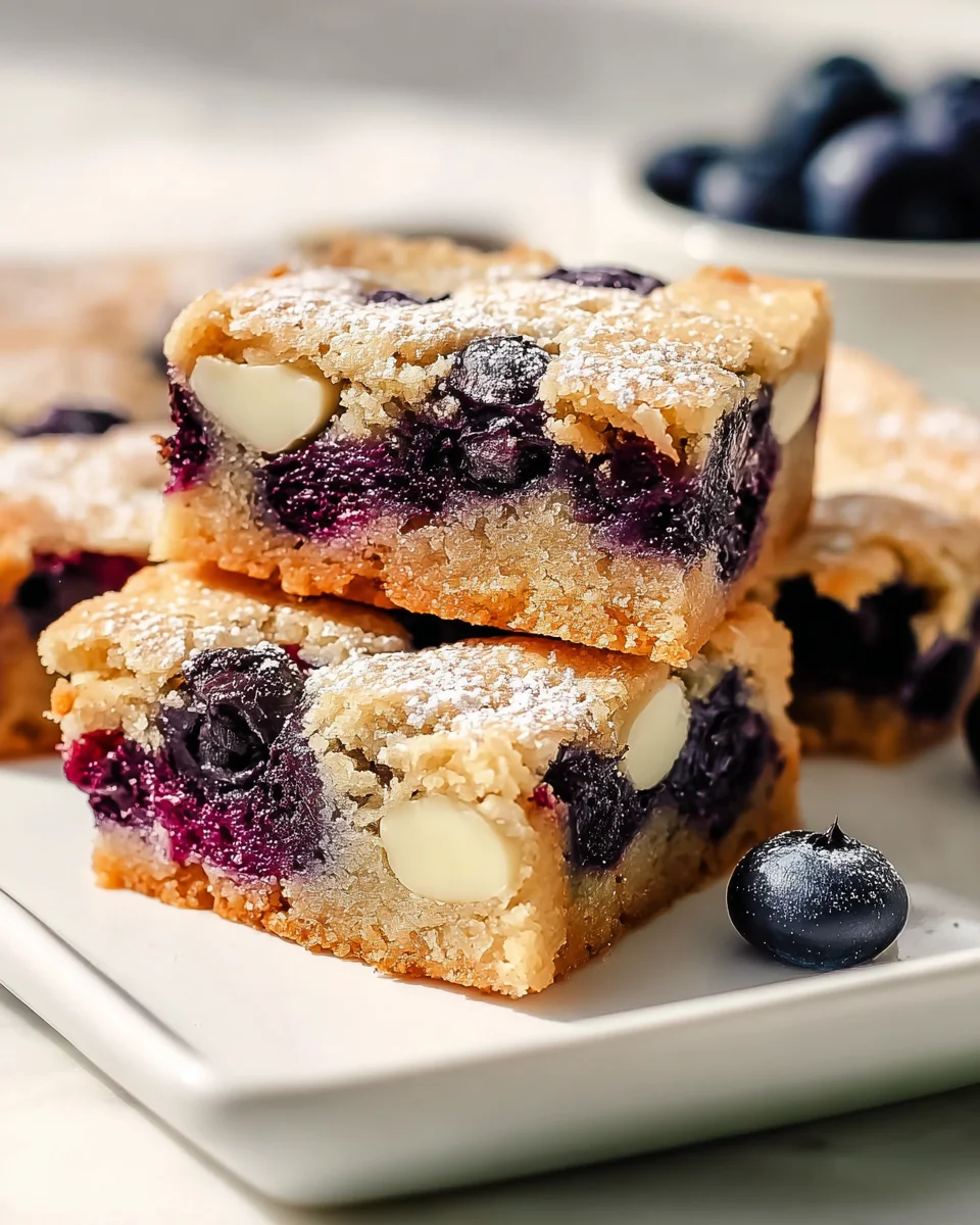 Blueberry Blondies