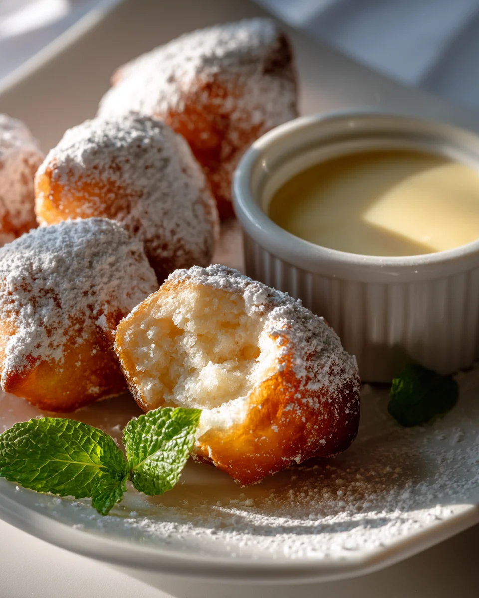 Heavenly New Orleans Beignets with Creamy Custard