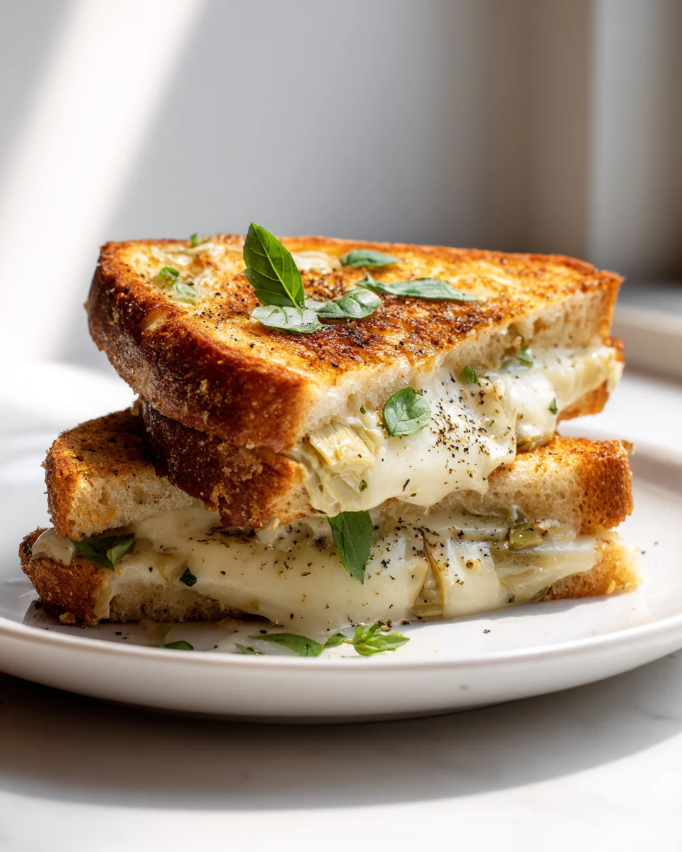 Delicious Artichoke and Mozzarella Grilled Cheese Recipe