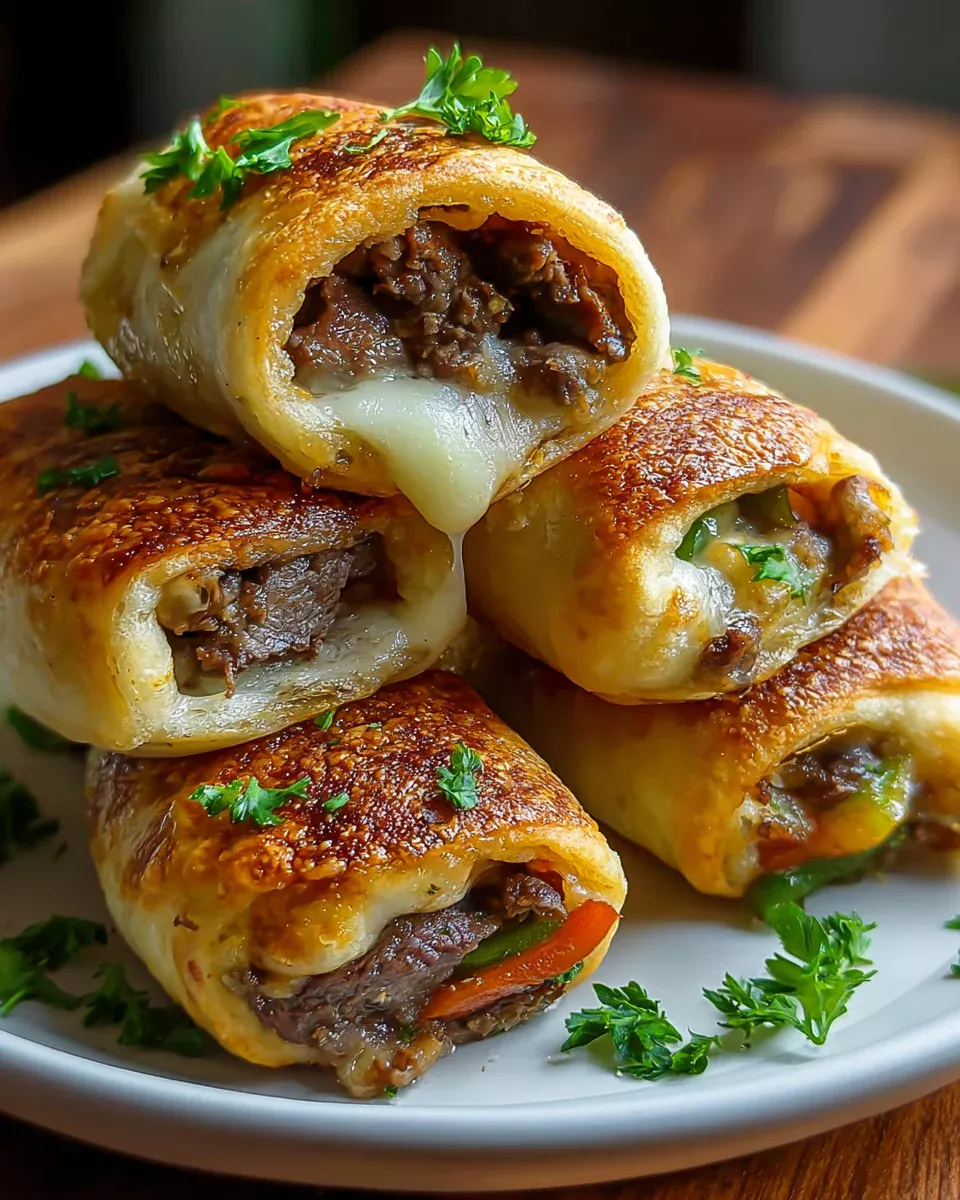 Irresistible Keto Philly Cheesesteak Rolls: Easy & Delicious!