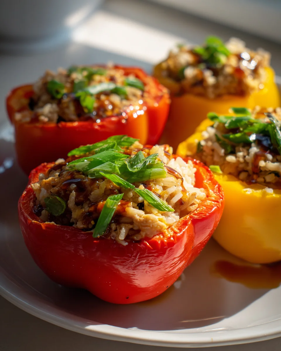 Trader Joe’s Dumpling Stuffed Bell Peppers with Rice Recipe