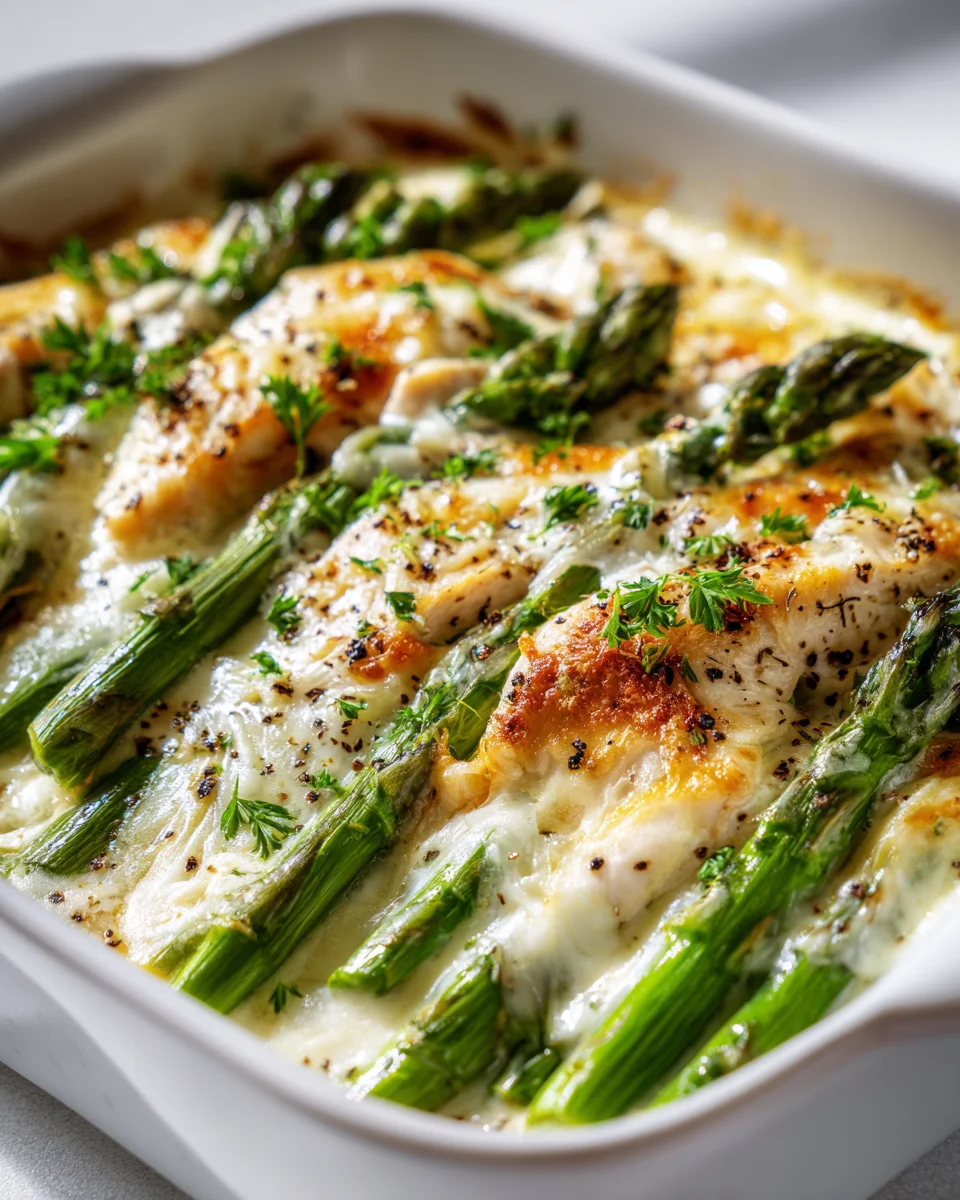 Delicious Chicken and Asparagus Keto Casserole Recipe