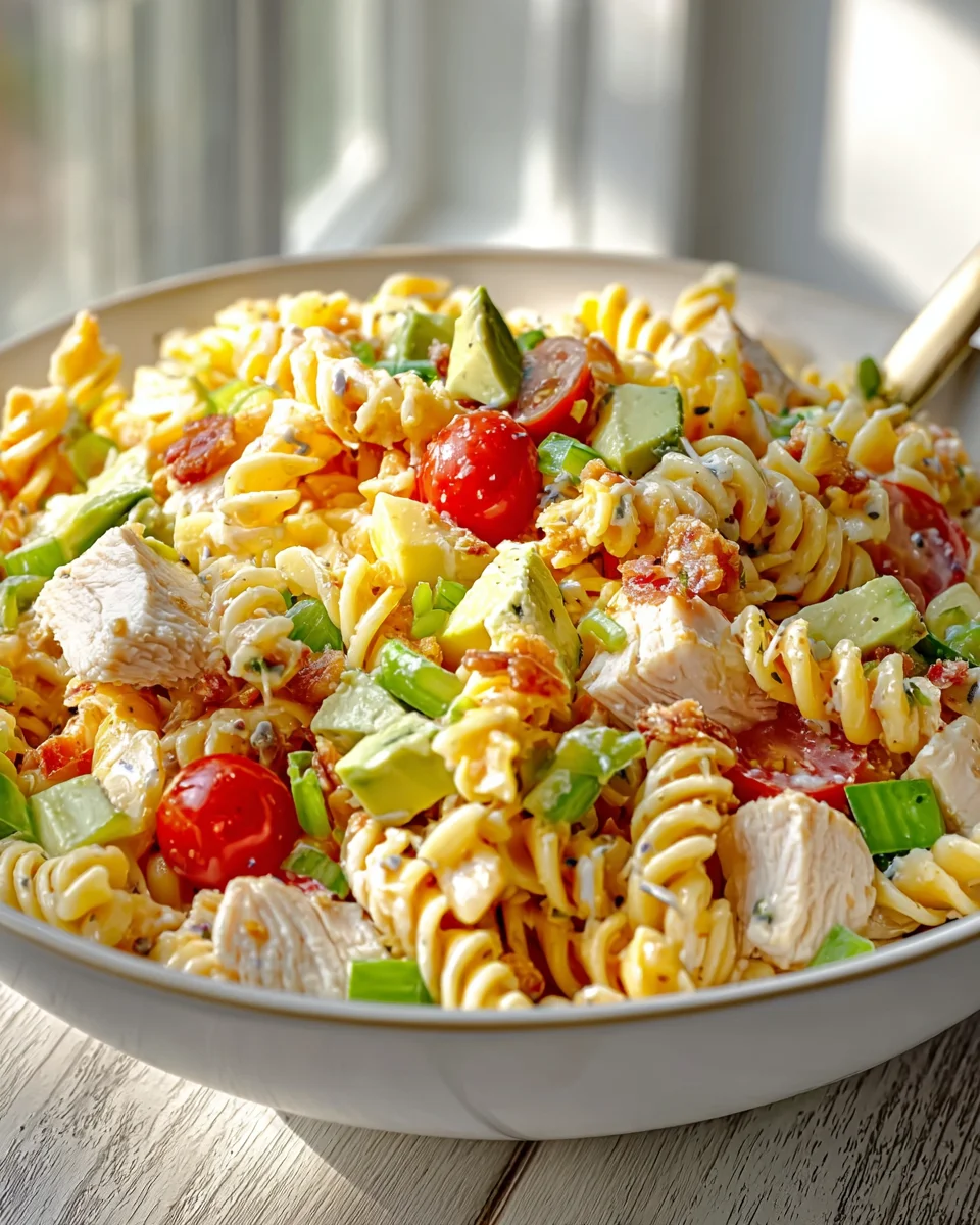 Delicious Chicken Club Pasta Salad - Easy Recipe to Try!