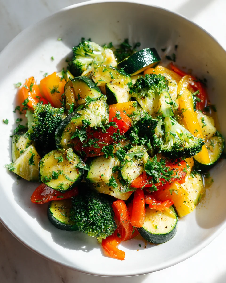 Luscious Garlic Butter Veggies Delight