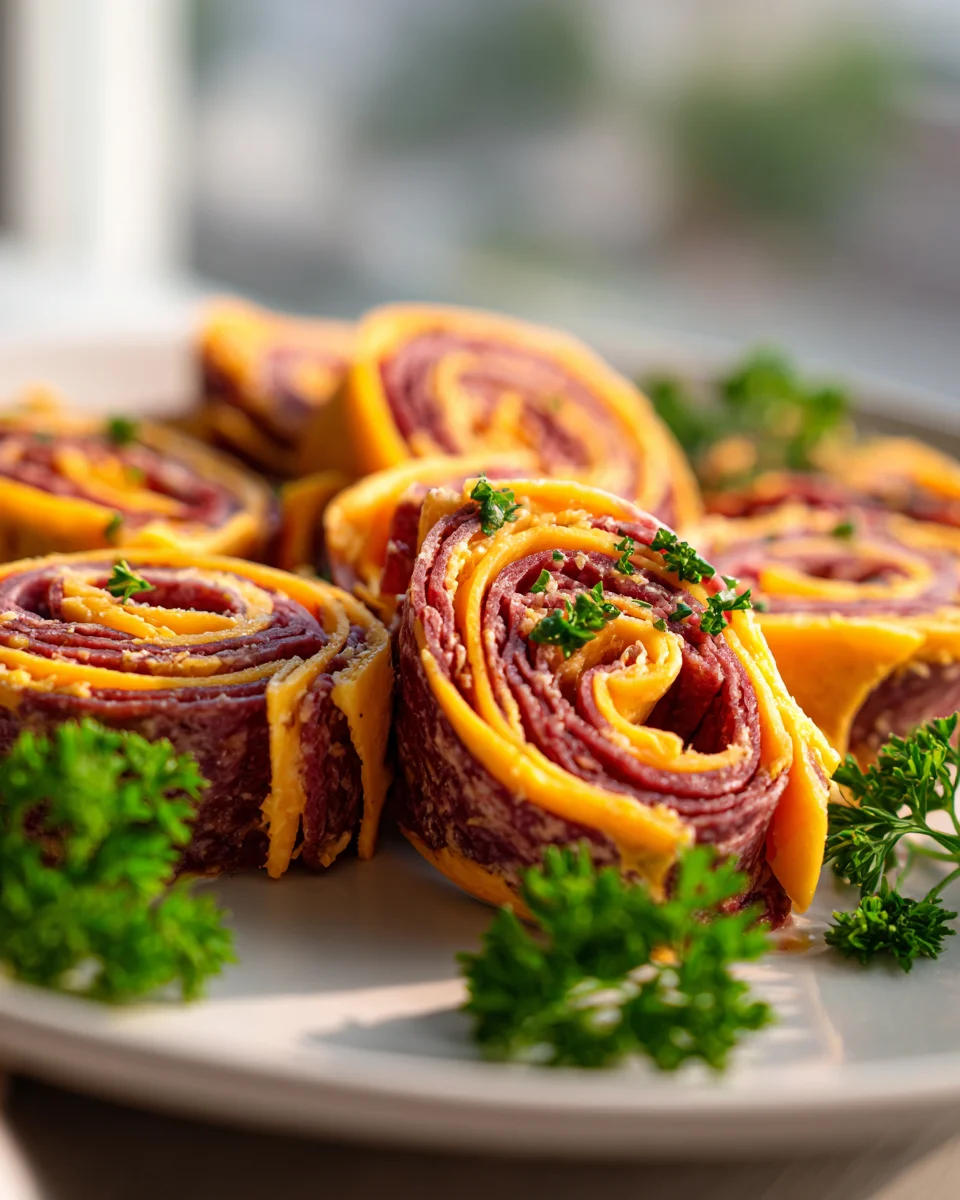 Keto Corned Beef and Cheese Roll Ups - Low Carb Delight!