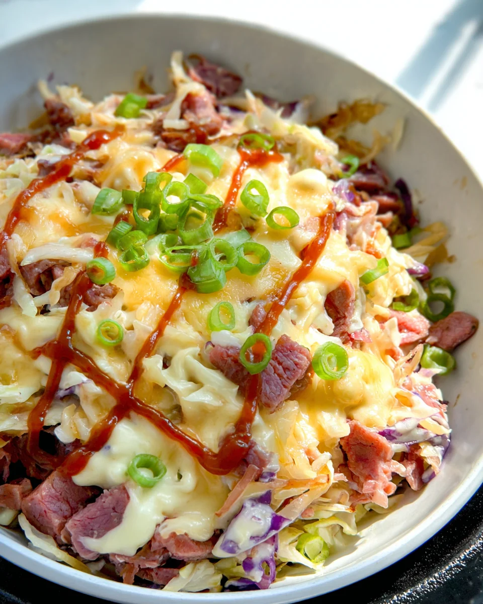 Keto Reuben In A Bowl: Delicious Low-Carb Beef Comfort Meal