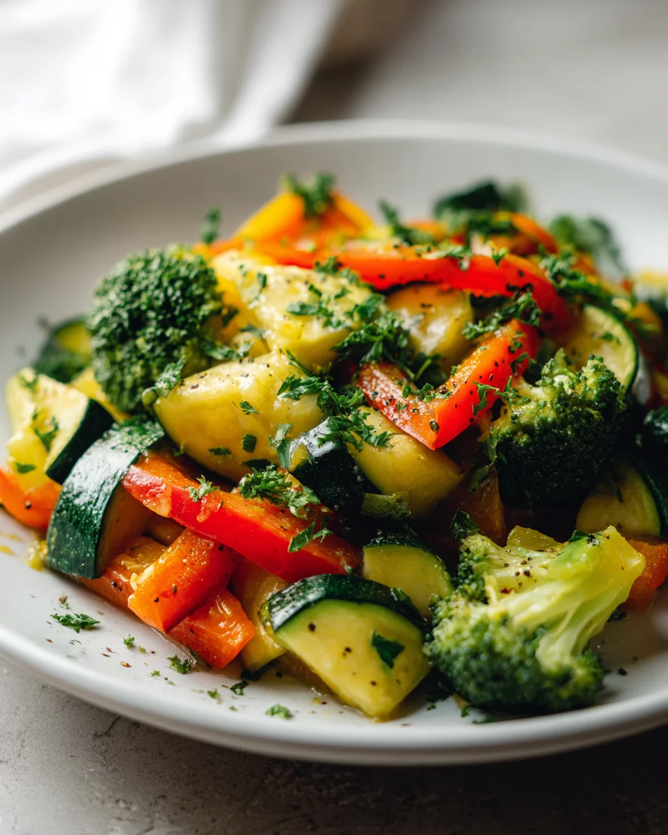 Luscious Garlic Butter Veggies Delight