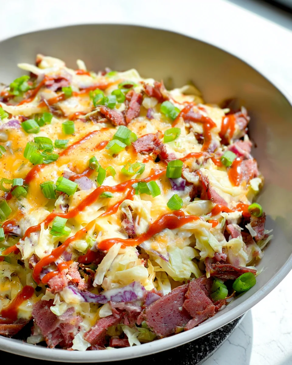 Keto Reuben In A Bowl: Delicious Low-Carb Beef Comfort Meal