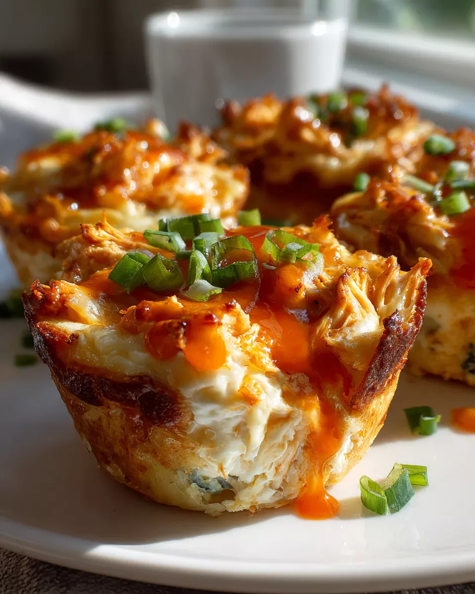Buffalo Chicken Mini Casserole Cups: Easy Game Day Treats