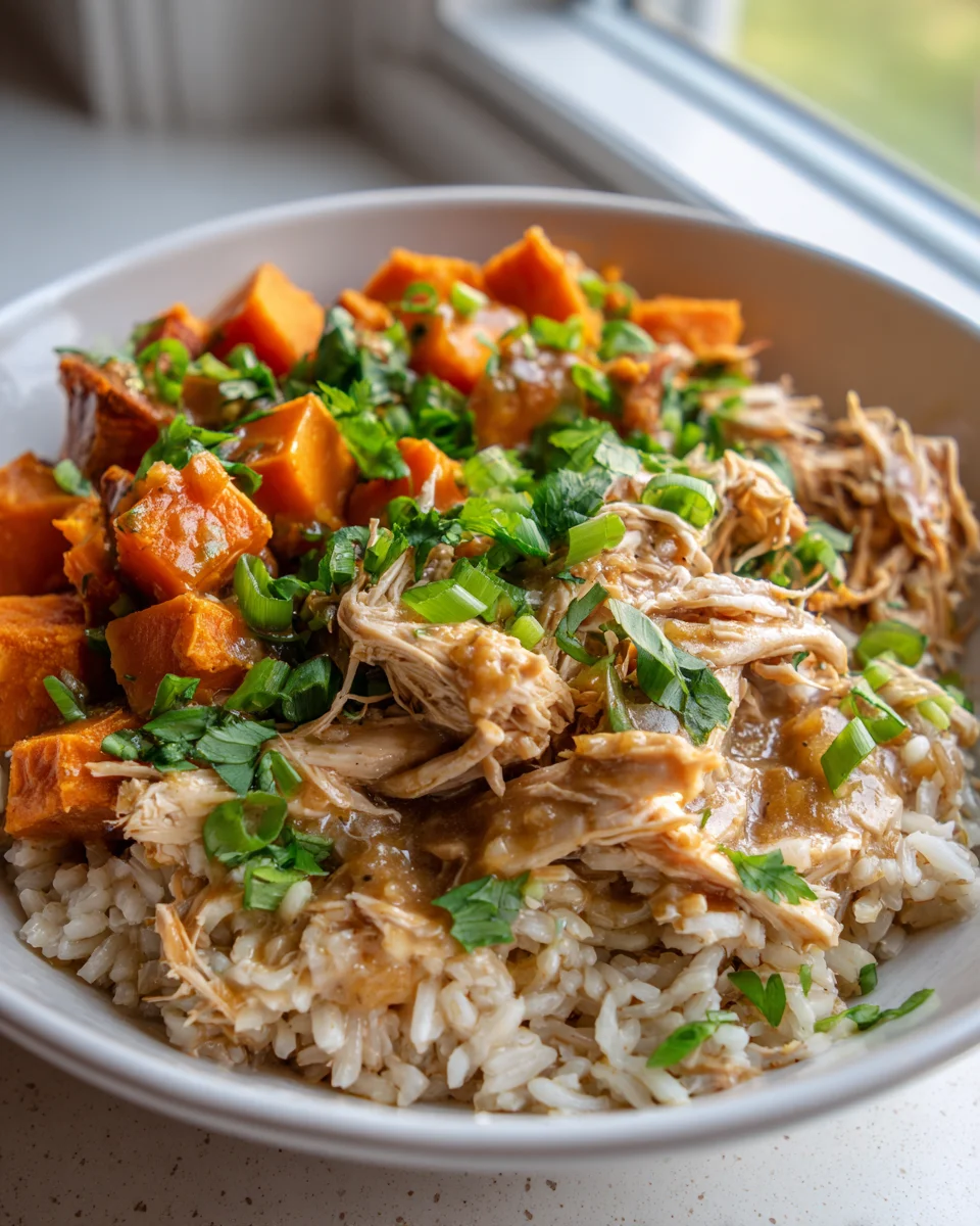 Slow Cooker Chicken and Sweet Potato Rice Bowl Recipe Delight