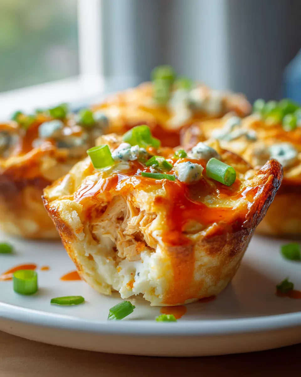 Buffalo Chicken Mini Casserole Cups: Easy Game Day Treats