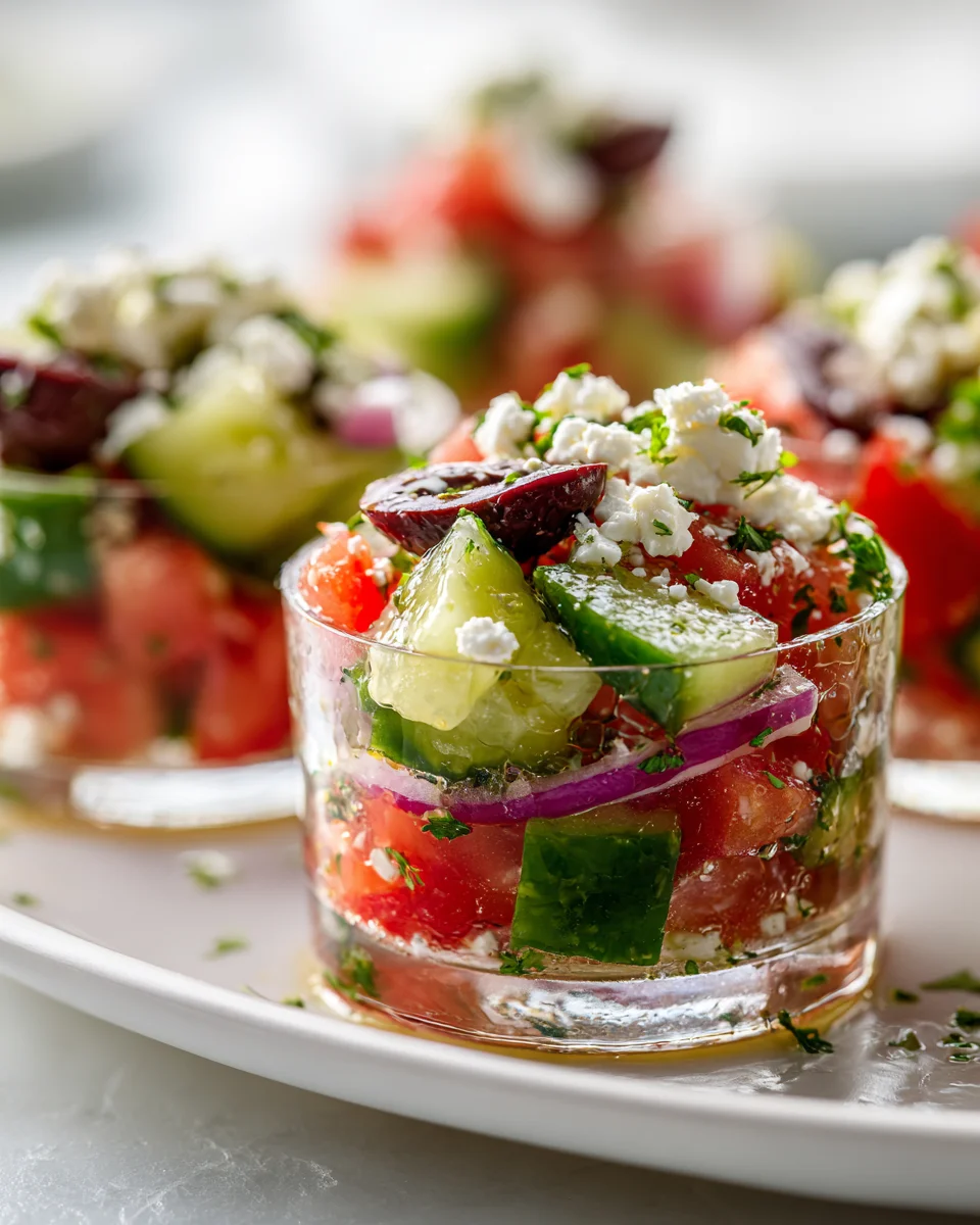 Delicious Greek Salad Grazing Cups for Fresh Flavorful Snacking