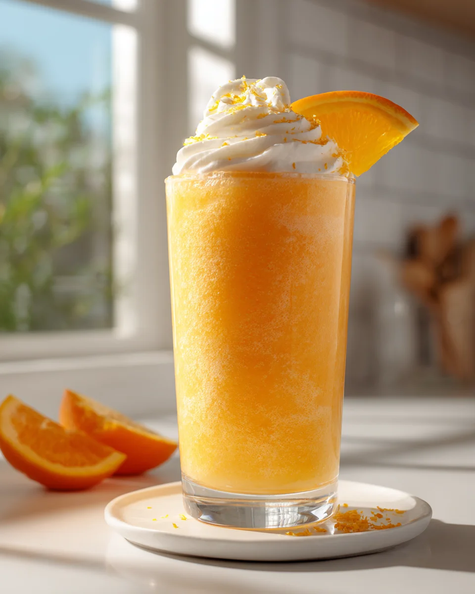 Sun-Kissed Frozen Orange Cream Slush