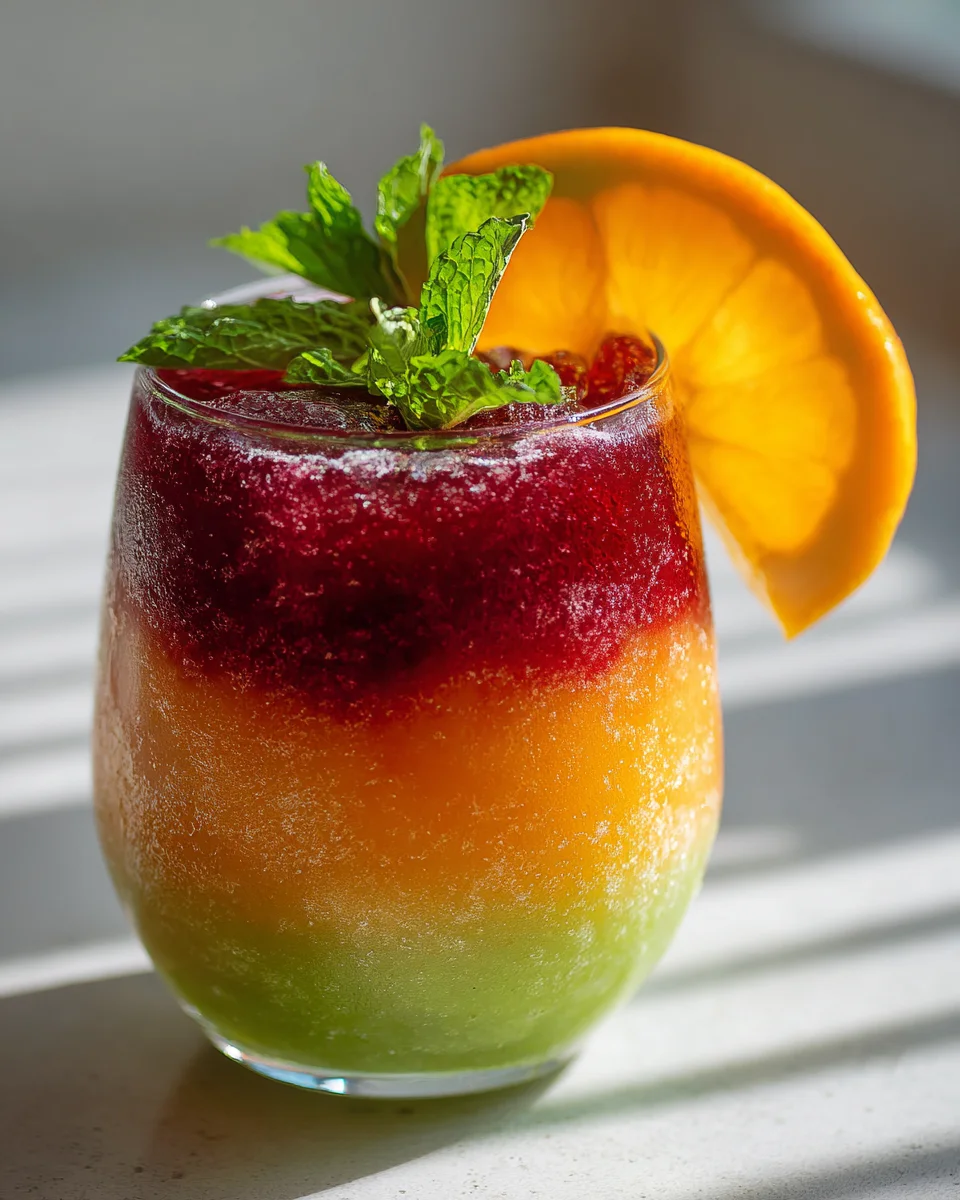 Refreshing Cherry Lime Sunrise Slush