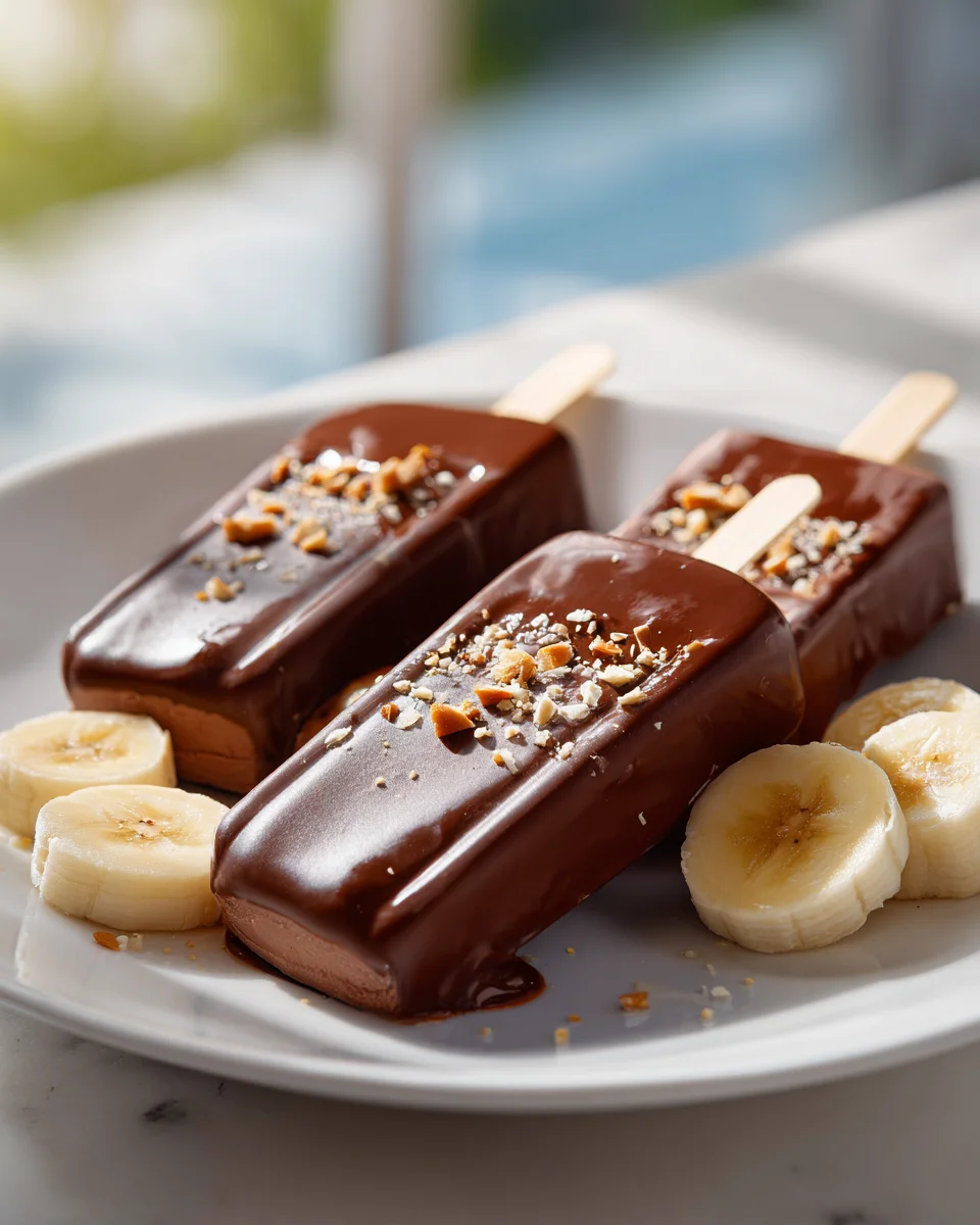Decadent Chocolate Banana Bliss Popsicles