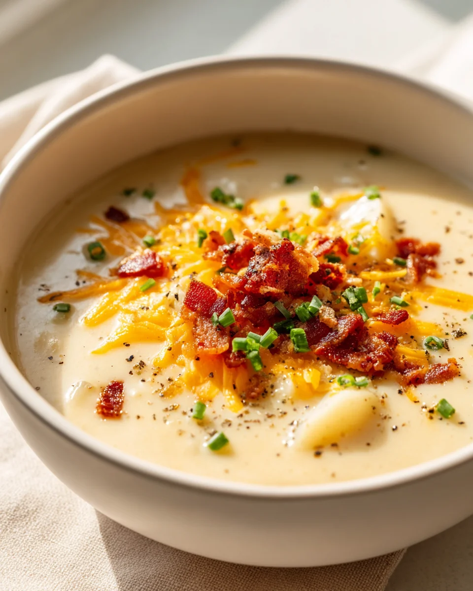 Creamy Cheddar Outback Potato Soup Delight