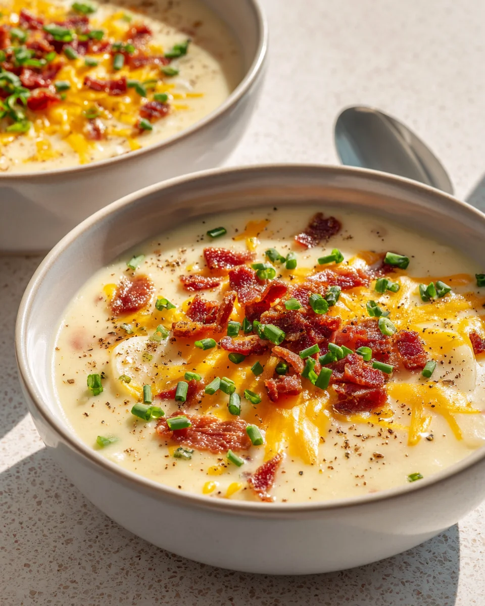Creamy Cheddar Outback Potato Soup Delight